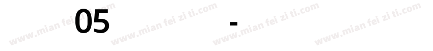 Niemeyer W05 SemiBold Regular字体转换